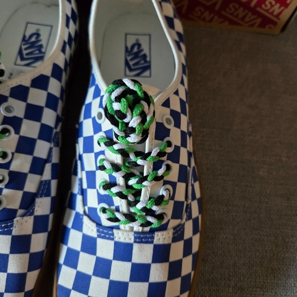 Vans Authentic Men Classic Checkerboard Blue and White New 122024 - Picture 3 of 9